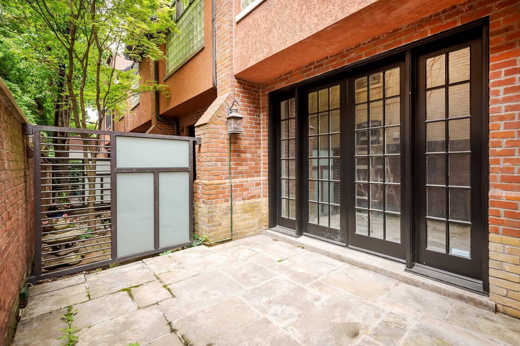 Aluminum swing — front entrance